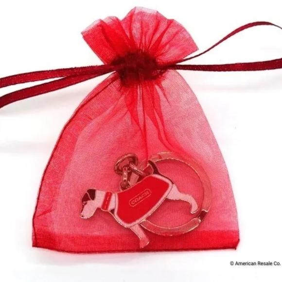 COACH Signature Jack Russel Terrier Handbag Charm Keychain Fob-Style 7321 - Picture 7 of 7